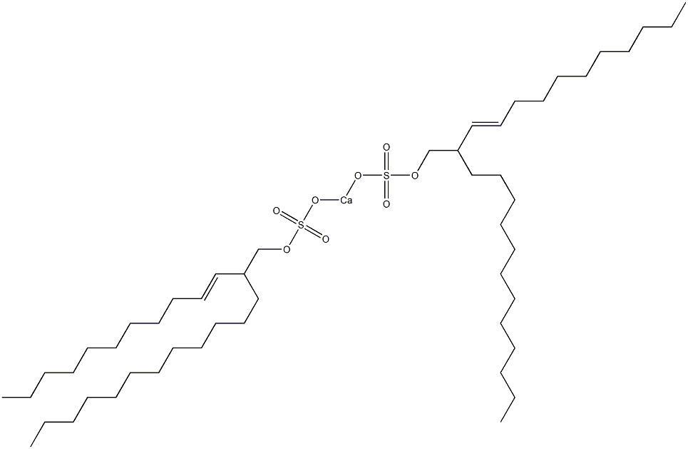 Bis[2-(1-undecenyl)tetradecyloxysulfonyloxy]calcium Struktur