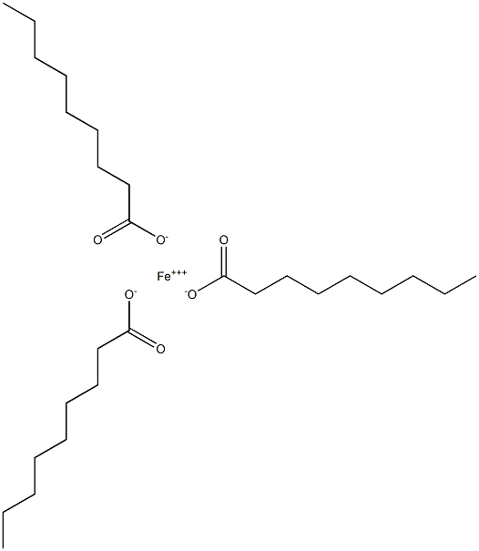 Trinonanoic acid iron(III) salt Struktur