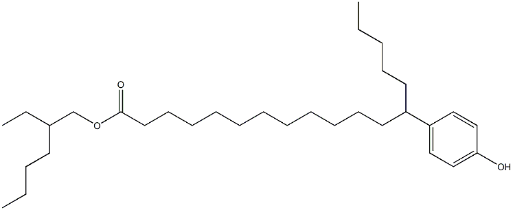 13-(4-Hydroxyphenyl)stearic acid 2-ethylhexyl ester Struktur