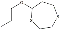 5-Propoxy-1,4-dithiepane Struktur