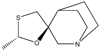 (3S,2'S)-2'-Methylspiro[1-azabicyclo[2.2.2]octane-3,5'-[1,3]oxathiolane] Struktur