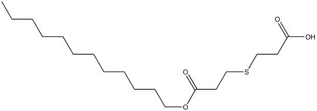 3,3'-Thiodipropionic acid hydrogen 1-dodecyl ester Struktur