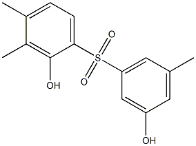 2,3'-Dihydroxy-3,4,5'-trimethyl[sulfonylbisbenzene] Struktur