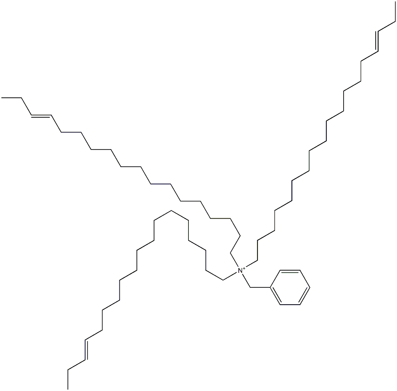 Tri(15-octadecenyl)benzylaminium Struktur