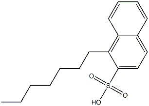 1-Heptyl-2-naphthalenesulfonic acid Struktur