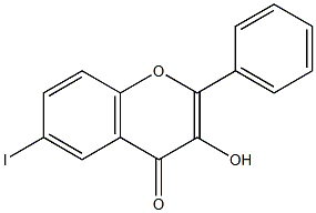 3-Hydroxy-6-iodoflavone Struktur