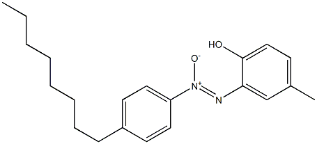 2'-Hydroxy-4-octyl-5'-methylazoxybenzene Struktur