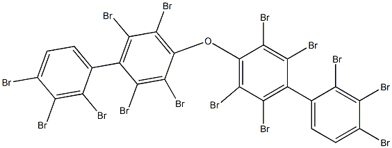 (2,3,4-Tribromophenyl)(2,3,5,6-tetrabromophenyl) ether Struktur