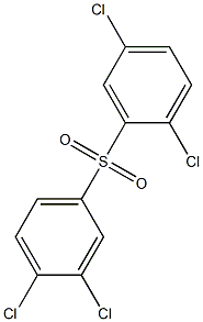 2,5-Dichlorophenyl 3,4-dichlorophenyl sulfone Struktur