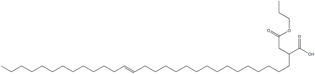 2-(16-Nonacosenyl)succinic acid 1-hydrogen 4-propyl ester Struktur