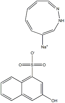 4-Diazonio-3-hydroxy-1-naphthalenesulfonic acid sodium salt Struktur