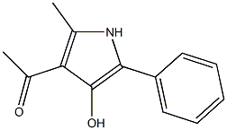 2-Phenyl-4-acetyl-5-methyl-1H-pyrrole-3-ol Struktur