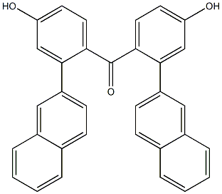 2-Naphtyl(4-hydroxyphenyl) ketone Struktur