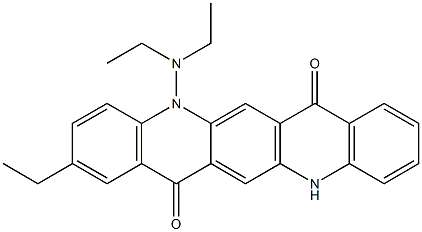 5-(Diethylamino)-2-ethyl-5,12-dihydroquino[2,3-b]acridine-7,14-dione Struktur