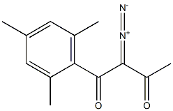 1-(2,4,6-Trimethylphenyl)-2-diazobutane-1,3-dione Struktur