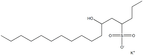 6-Hydroxyheptadecane-4-sulfonic acid potassium salt Struktur