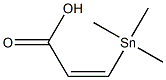 (Z)-3-(Trimethylstannyl)propenoic acid Struktur