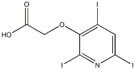 [(2,4,6-Triiodopyridin-3-yl)oxy]acetic acid Struktur