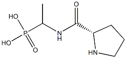 [1-(L-Prolylamino)ethyl]phosphonic acid Struktur