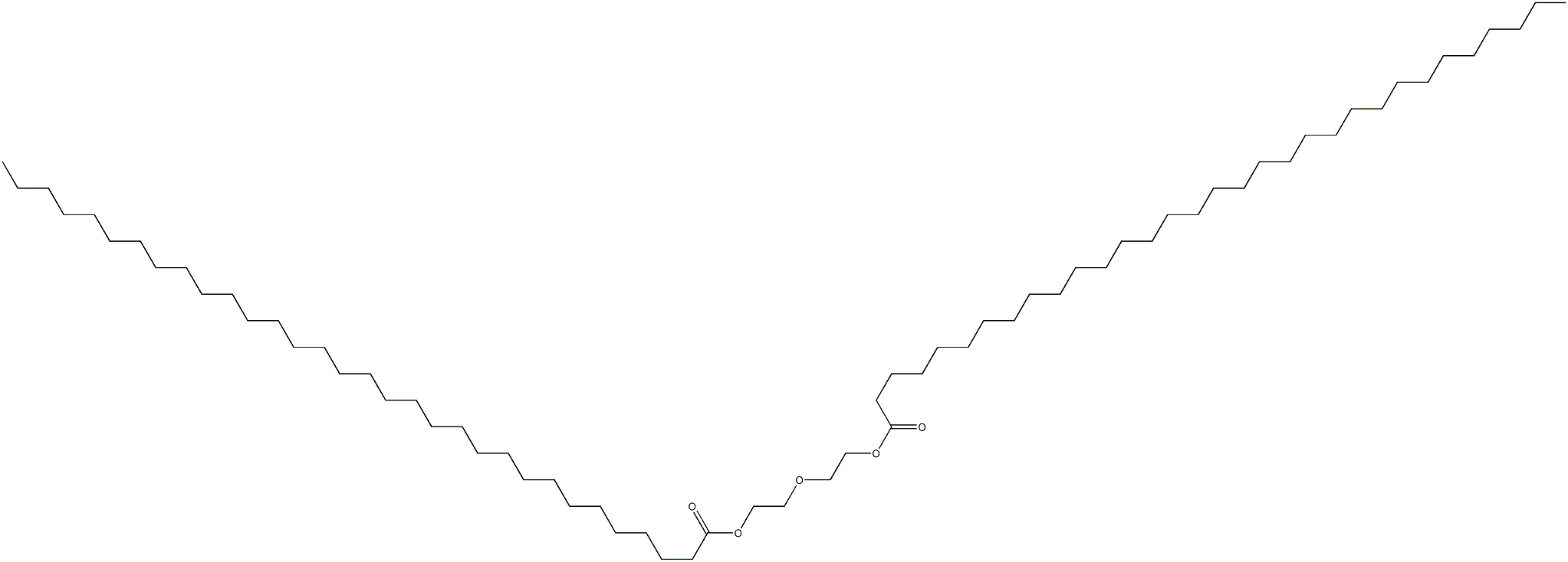 Bisdotriacontanoic acid oxybisethylene ester Struktur