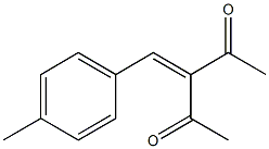 3-(4-Methylbenzylidene)pentane-2,4-dione Struktur