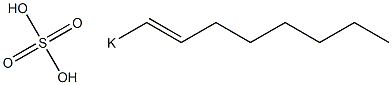 Sulfuric acid 1-octenyl=potassium salt Struktur