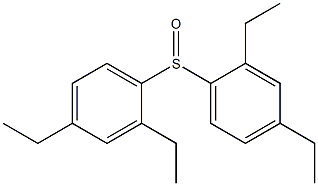 Bis[2,4-diethylphenyl] sulfoxide Struktur