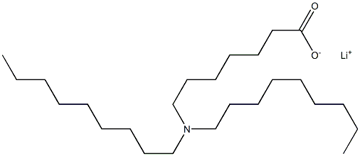 7-(Dinonylamino)heptanoic acid lithium salt Struktur