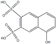 5-Hydroxy-2,3-naphthalenedisulfonic acid Struktur