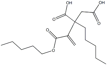 3-Butene-1,2,3-tricarboxylic acid 2,3-dipentyl ester Struktur