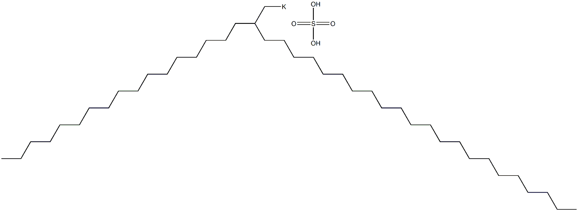 Sulfuric acid 2-heptadecyltetracosyl=potassium salt Struktur