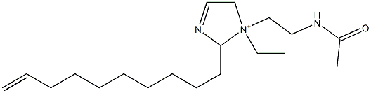 1-[2-(Acetylamino)ethyl]-2-(9-decenyl)-1-ethyl-3-imidazoline-1-ium Struktur