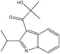 3-(2-Hydroxy-2-methylpropanoyl)-2-isopropylpyrazolo[1,5-a]pyridine Struktur