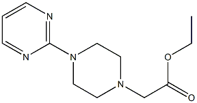 2-[4-(Ethoxycarbonylmethyl)piperazino]pyrimidine Struktur