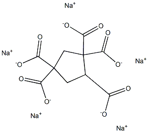 1,1,3,3,4-Cyclopentanepentacarboxylic acid pentasodium salt Struktur