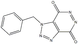 1-Benzyl-1H-1,2,3-triazolo[4,5-d]pyridazine-4,7-dione Struktur