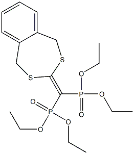 [(1,5-Dihydro-2,4-benzodithiepin)-3-ylidene]methylenebisphosphonic acid tetraethyl ester Struktur