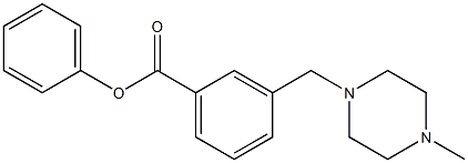 3-[(4-Methylpiperazin-1-yl)methyl]benzoic acid phenyl ester Struktur