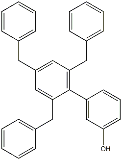 3-(2,4,6-Tribenzylphenyl)phenol Struktur