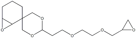 7,8-Epoxy-3-[2-[2-(glycidyloxy)ethoxy]ethyl]-2,4-dioxaspiro[5.5]undecane Struktur