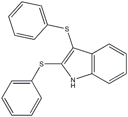 2,3-Bis(phenylthio)-1H-indole Struktur