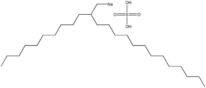 Sulfuric acid 2-decylpentadecyl=sodium salt Struktur