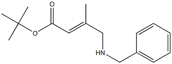 4-(Benzylamino)-3-methyl-2-butenoic acid tert-butyl ester Struktur