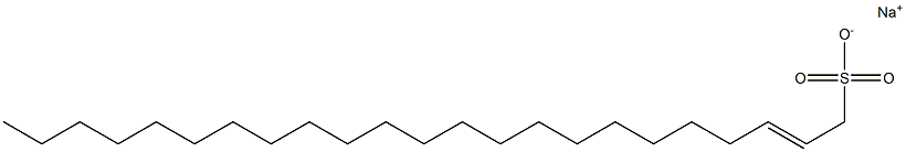 2-Tricosene-1-sulfonic acid sodium salt Struktur