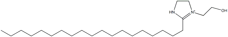 1-(2-Hydroxyethyl)-2-nonadecyl-1-imidazoline-1-ium Struktur