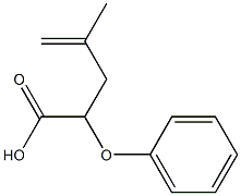 2-(Phenyloxy)-4-methyl-4-pentenoic acid Struktur