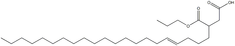 3-(4-Henicosenyl)succinic acid 1-hydrogen 4-propyl ester Struktur