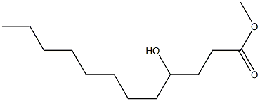 4-Hydroxylauric acid methyl ester Struktur