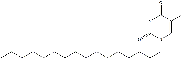 1-Hexadecyl-5-methyl-2,4(1H,3H)-pyrimidinedione Struktur