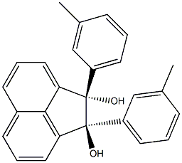 (1S,2S)-1,2-Di(m-methylphenyl)acenaphthene-1,2-diol Struktur